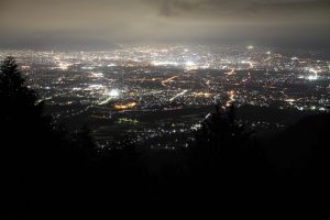甲府盆地の夜景