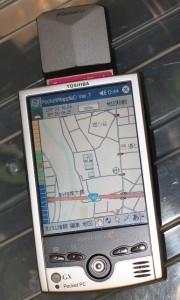 TOSHIBA Genio e550GXとPocket Mapple Digital（CFのGPS付き）