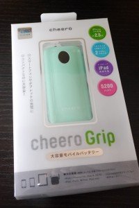 cheero Grip 5200mAhのパッケージ（表）