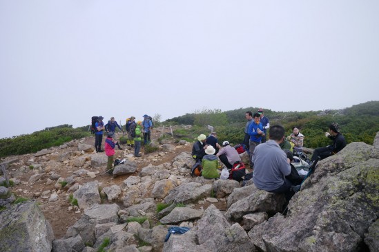 燧ヶ岳の山頂 柴安嵓の広場