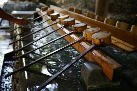 天岩戸神社の手水場（ちょうずば）